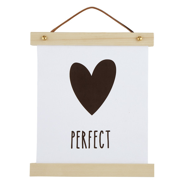 Perfect Heart Canvas Sign