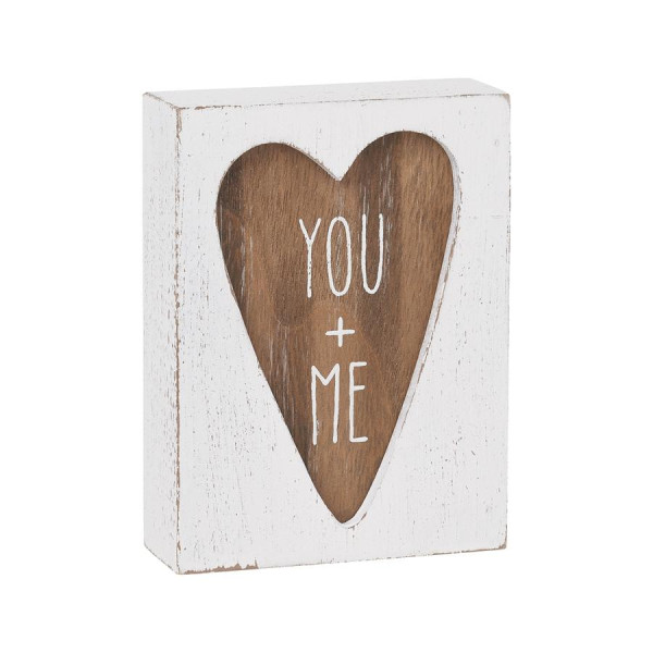 You and Me Box Sign 