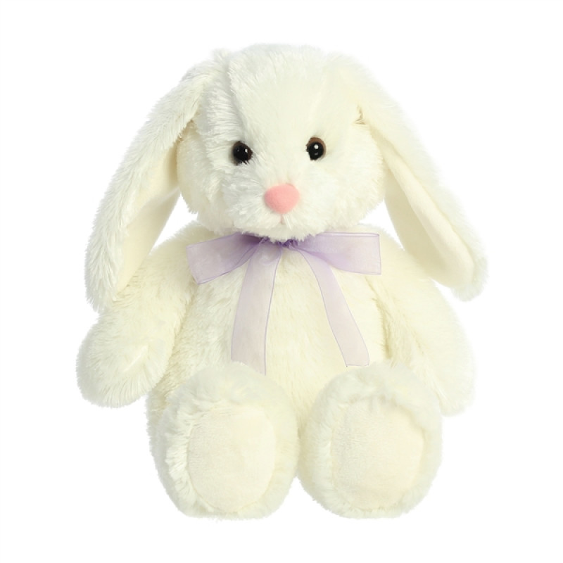 Stuffed White Plush Bunny - Same Day Delivery
