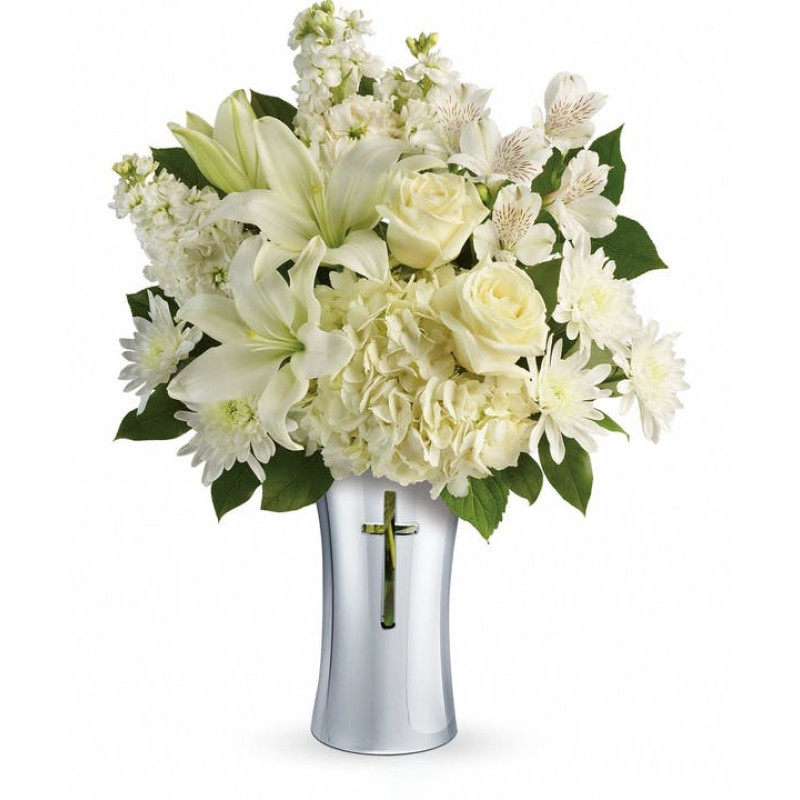Shining Spirit Cross Bouquet - Same Day Delivery