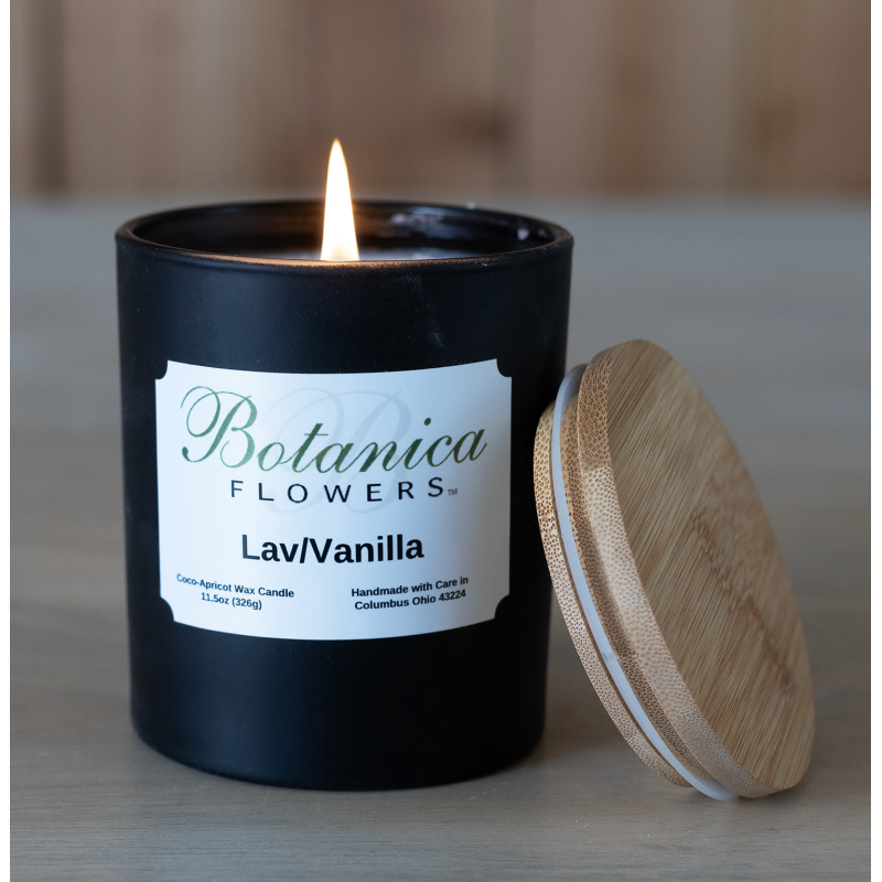 Lavender and Vanilla Scented Candle - Same Day Delivery