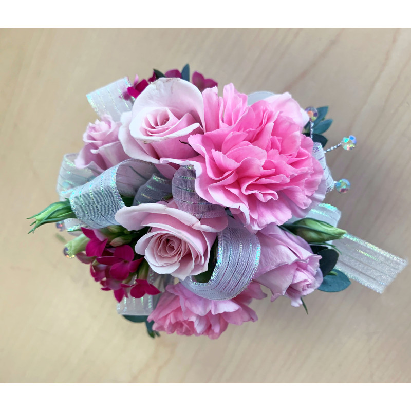 Precious Pink Corsage - Same Day Delivery