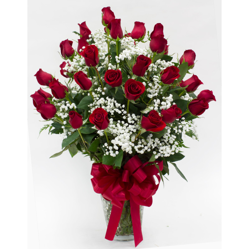 Three Dozen Beautiful Roses - Same Day Delivery