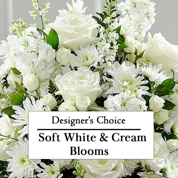 Soft White and Cream Blooms Designer Choice