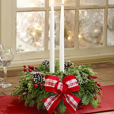 Christmas Table Centerpieces - Florist Columbus OH, Holiday Table ...