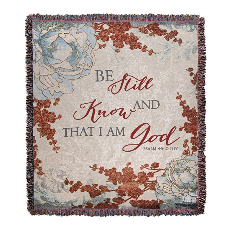 Be Still and Know Tapestry Throw - Same Day Delivery