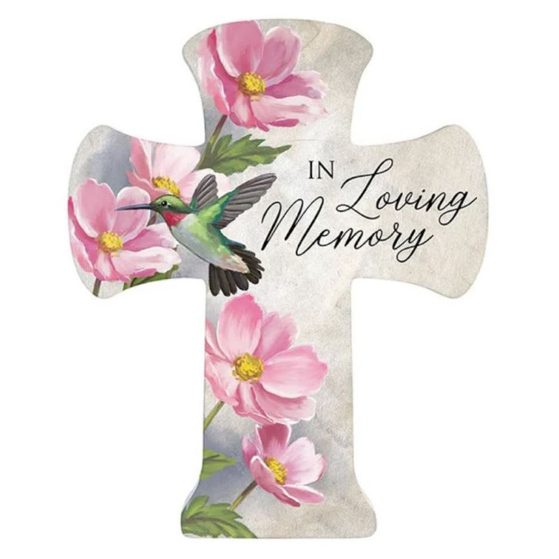 In Loving Memory Pedestal Cross - Same Day Delivery