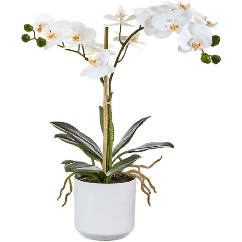 Real Touch Silk Potted Orchid - Same Day Delivery
