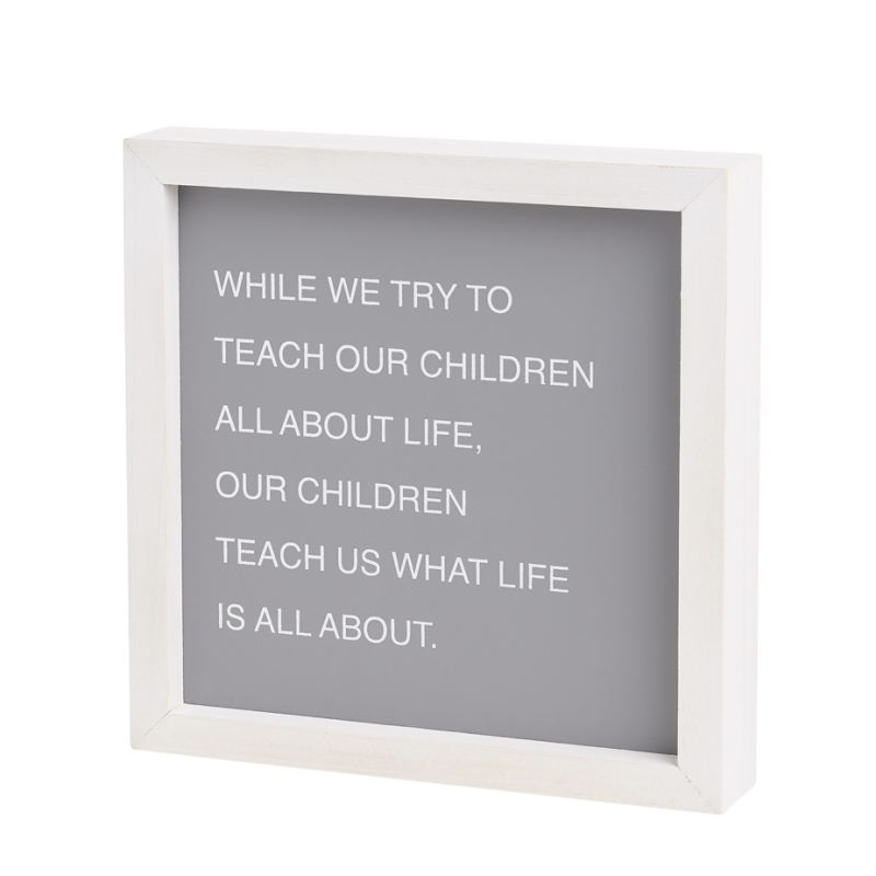 Teach Our Children Wooden Sign - Same Day Delivery