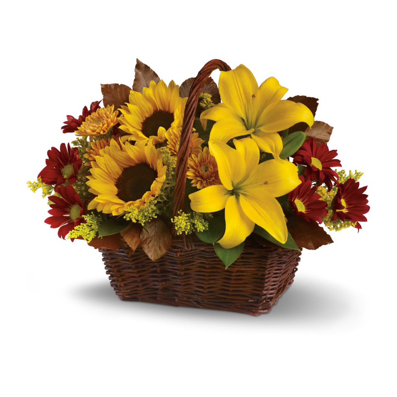 Golden Days Fall Basket - Same Day Delivery