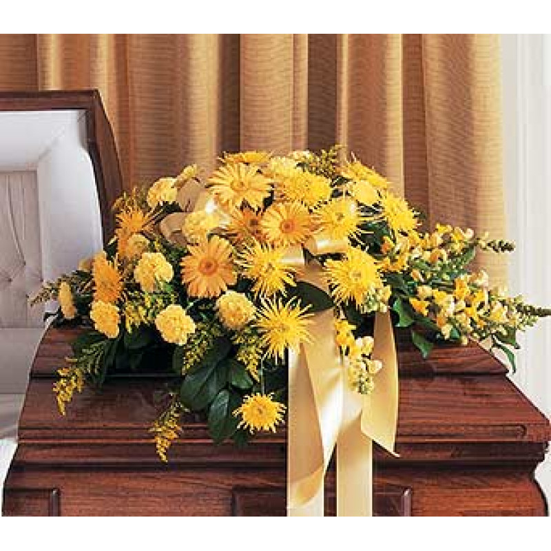 Brighter Blessings Casket Spray - Same Day Delivery