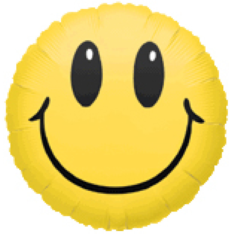 Smiley Face Mylar Balloon - Same Day Delivery