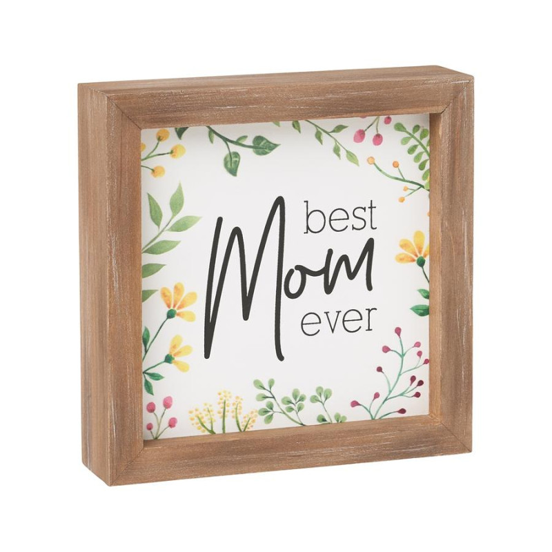 Best Mom Ever Box Sign - Same Day Delivery