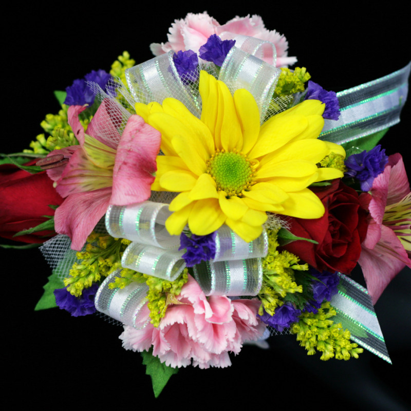 Mixed Spring Wrist Corsage - Same Day Delivery