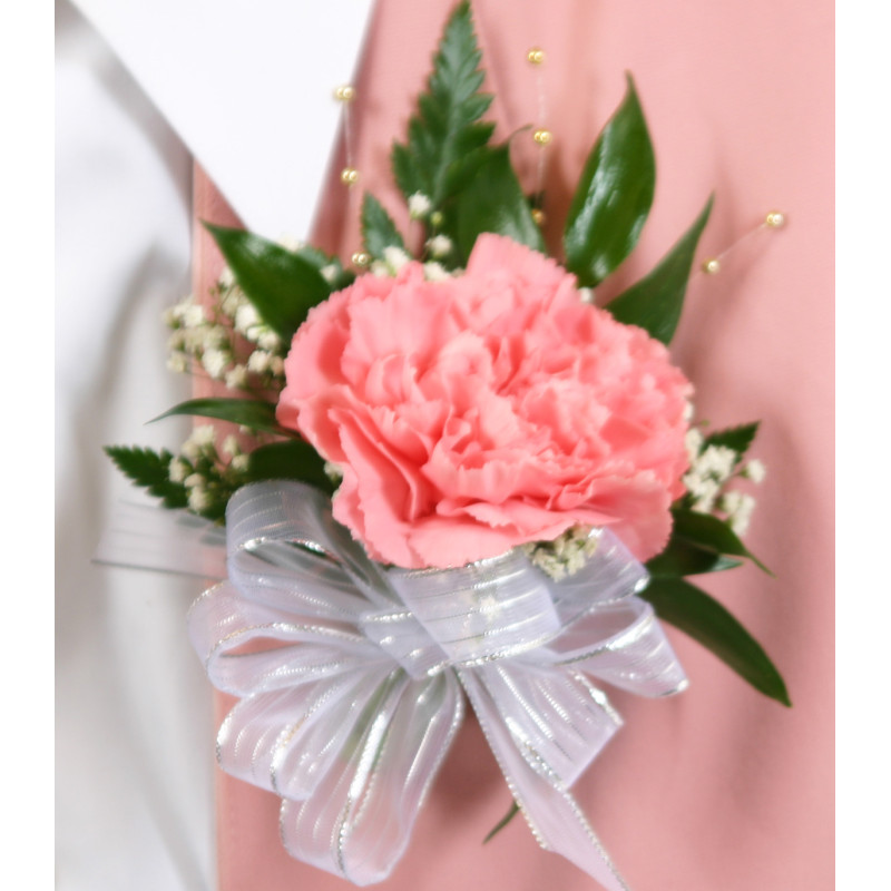 One Carnation Corsage Pin On - Same Day Delivery
