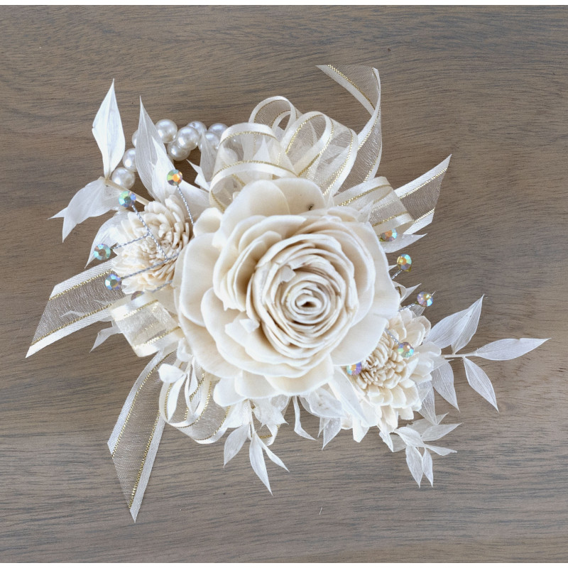 Natural Everlasting Corsage - Same Day Delivery