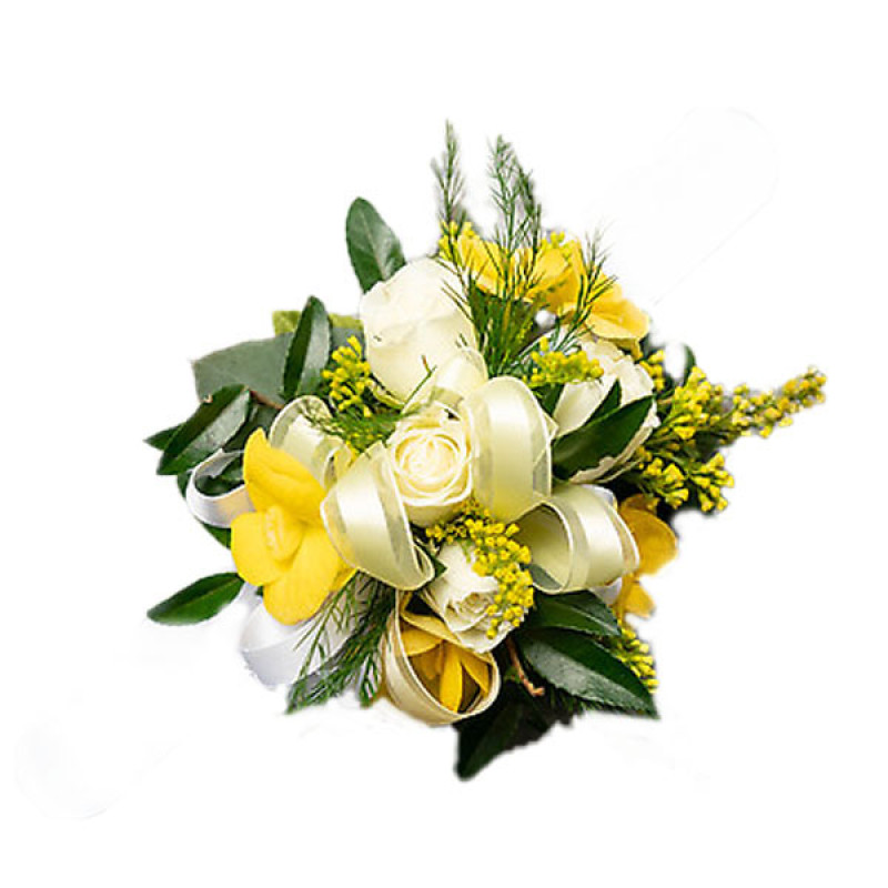 Yellow Sunshine Corsage - Same Day Delivery