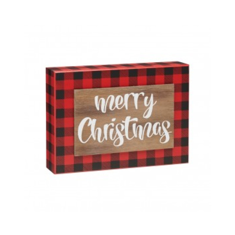 Merry Christmas Box Sign - Same Day Delivery
