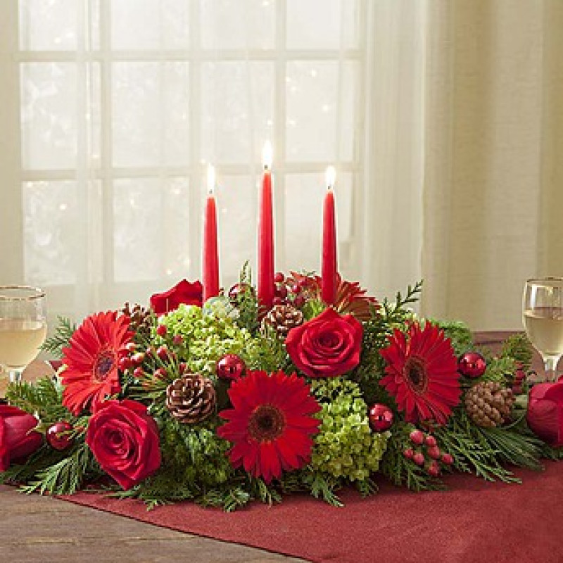 Christmas Luxe Centerpiece - Same Day Delivery