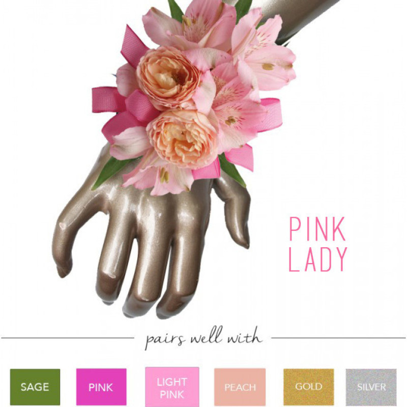 Pink Lady Wrist Corsage - Same Day Delivery