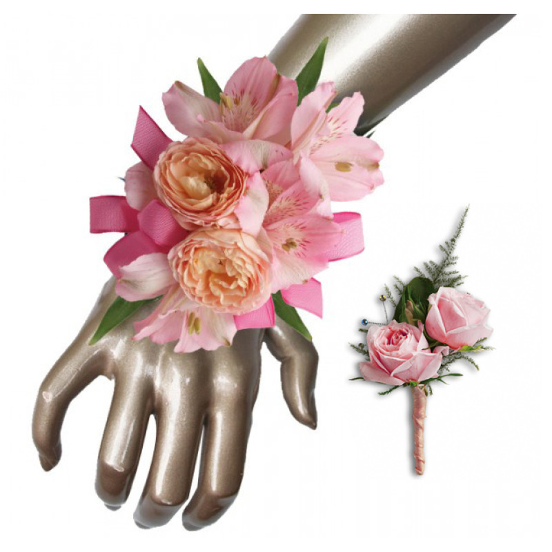 Pink Lady Wrist Corsage - Same Day Delivery