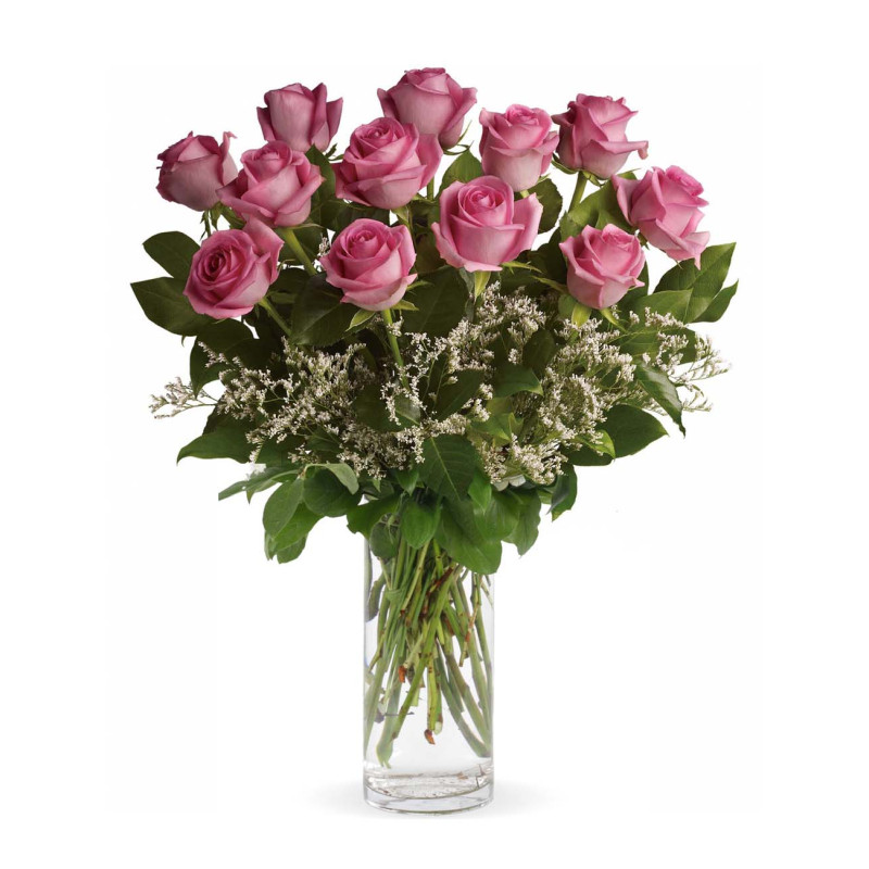 Pink Roses with Caspia - Same Day Delivery