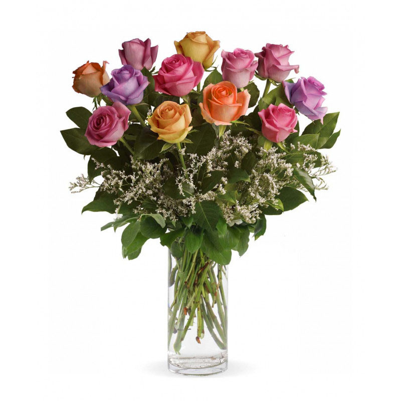 Cheerful Spring Roses - Same Day Delivery