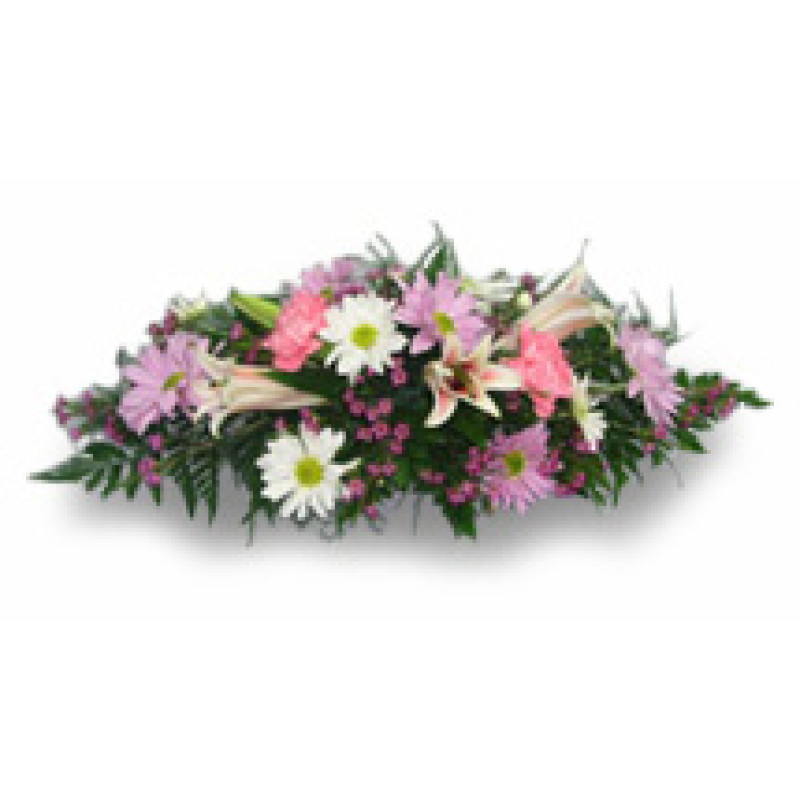 Pastel Mixed Flower Lid Piece - Same Day Delivery