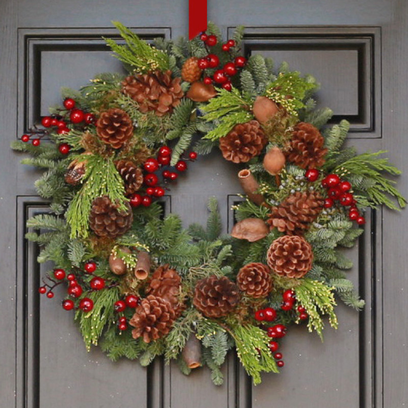 Natural Luxury Wreath - Same Day Delivery