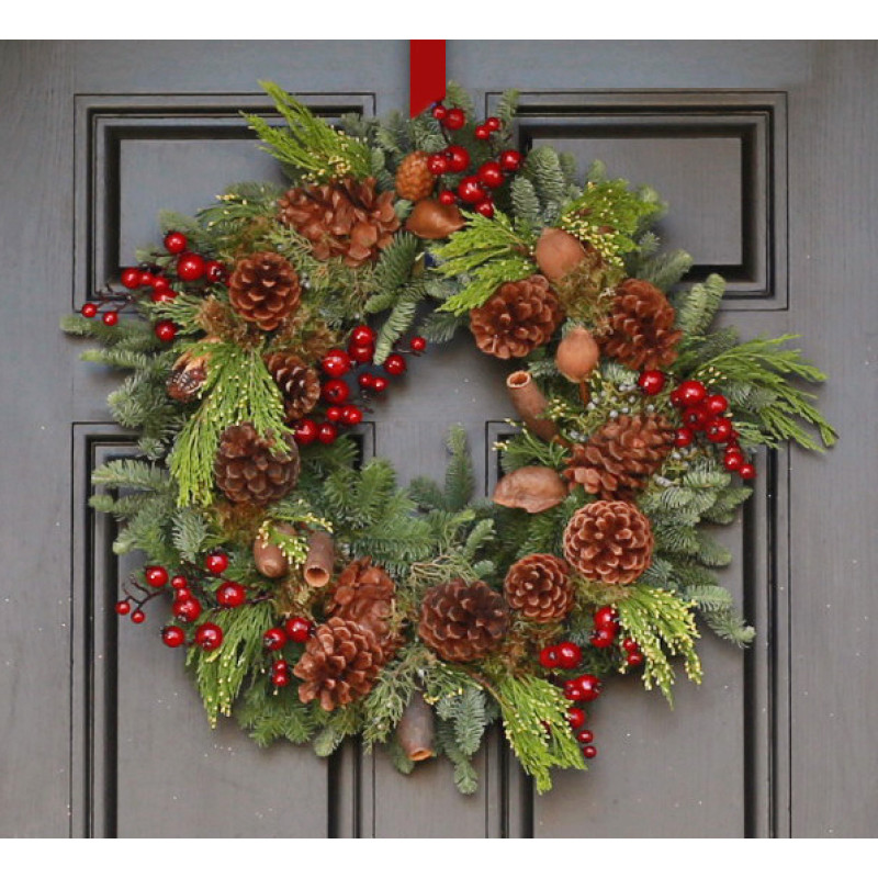 Christmas Wreaths - Natural Luxury Wreath - #1 Florist in Central Ohio ...