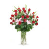 Two Dozen Roses Arranged in a Vase: Premium
