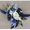 Shades of Blue Corsage: Traditional