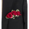 Red Rose Prom Handtied Bouquet: Premium