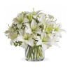 White Lily Bouquet: Fancy