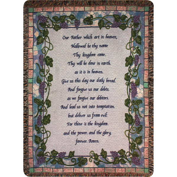 The Lord's Prayer Throw Blanket